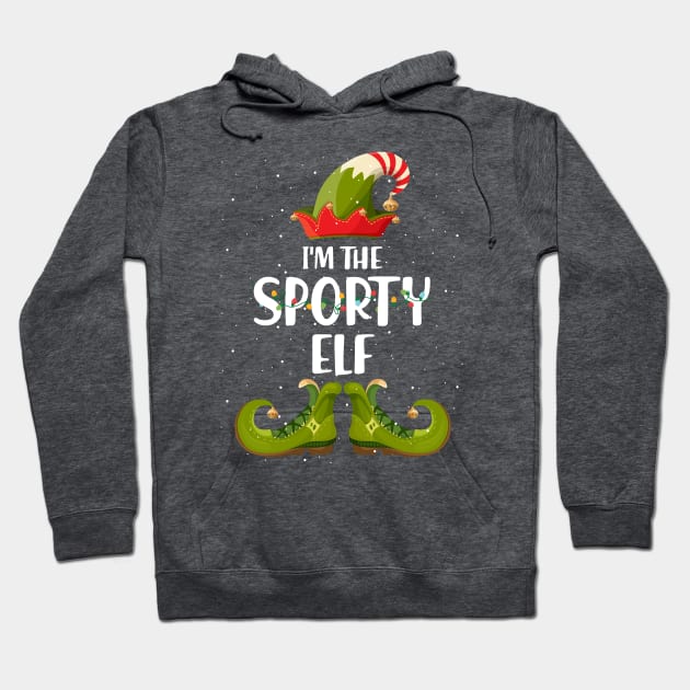 Im The Sporty Elf Christmas Hoodie by intelus